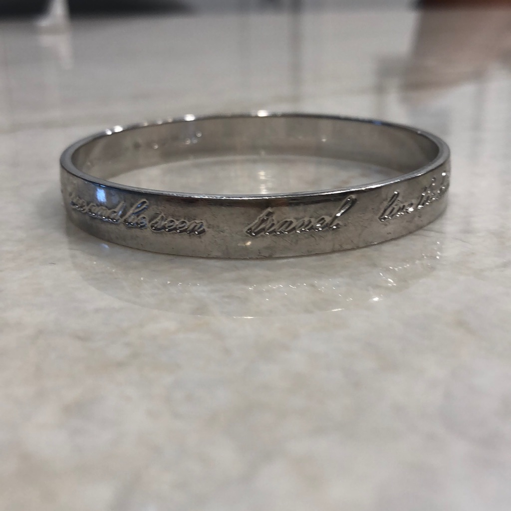 Silver Kate Spade Bangle 20$